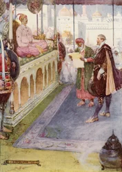 Sir Thomas stood before the Mogul